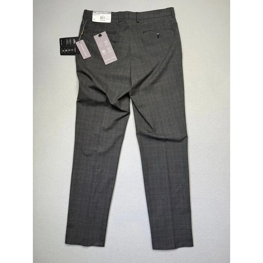 Michael Kors Men's Classic Fit Fall Pattern Pants  Gray 34x34 $95
